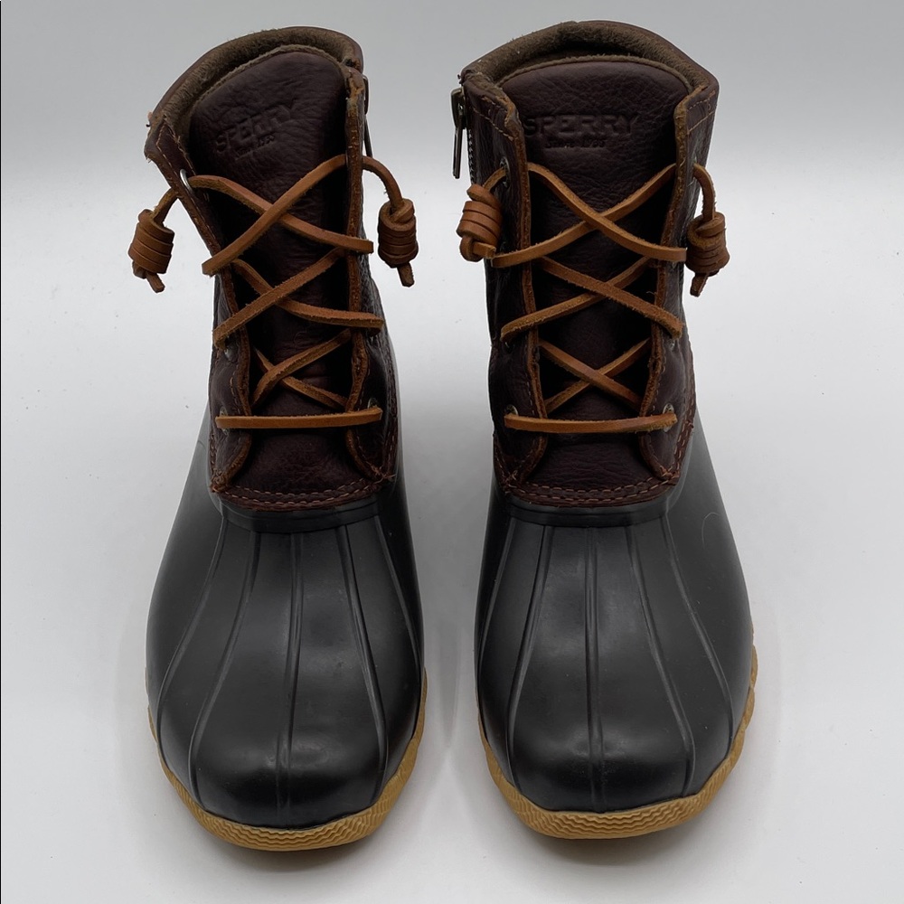 Sperry Women’s Waterproof Duck Boots Size 8 Dark Brown - Picture 3 of 16